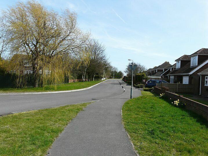 Blenheim Road, Littlestone. In 1978 the road was unsealed and there were no houses on the right hand side of the picture see 1713145