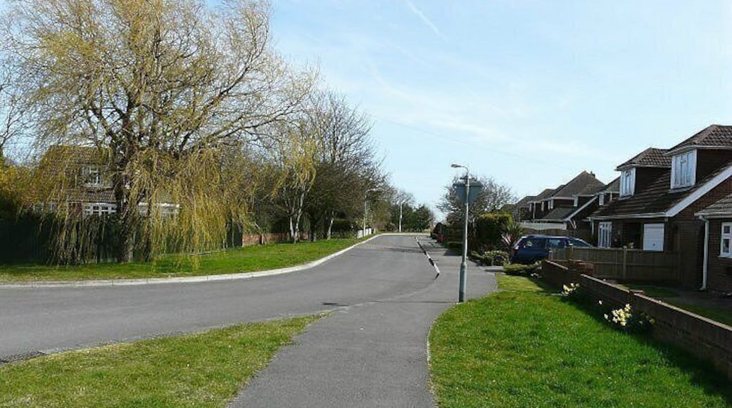 Blenheim Road, Littlestone. In 1978 the road was unsealed and there were no houses on the right hand side of the picture see 1713145