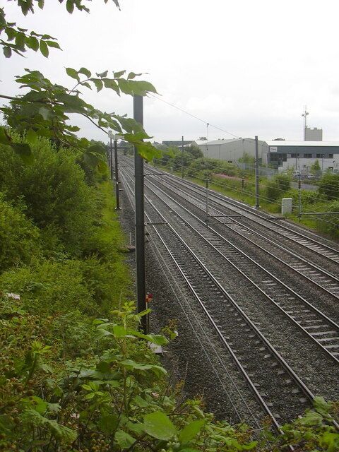 West Coast Main Line looking towards Leyland