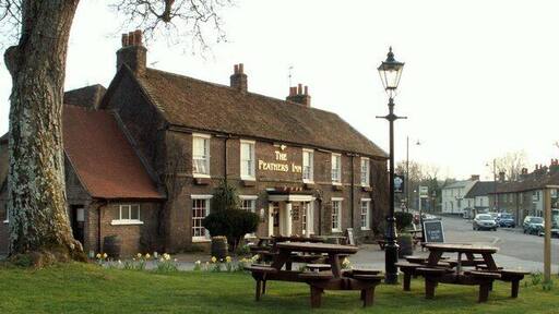 'The Feathers Inn' at Wadesmill This was originally a 17th century coaching inn and called 'The Princes Arms' in the early 1600s.