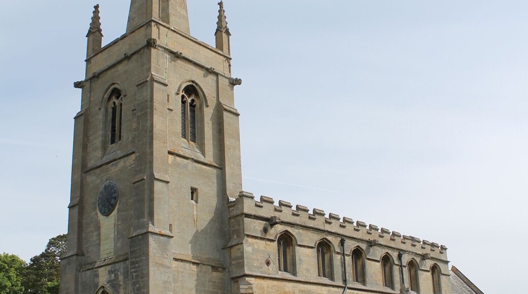 St Denis' parish church, Aswarby, Lincolnshire, seen from the southwest