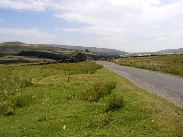 Moorland Road. On the road from Swaledale up to Tan Hill.