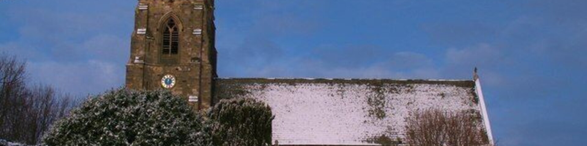 St Columba's parish church, Topcliffe, North Yorkshire, seen from the south