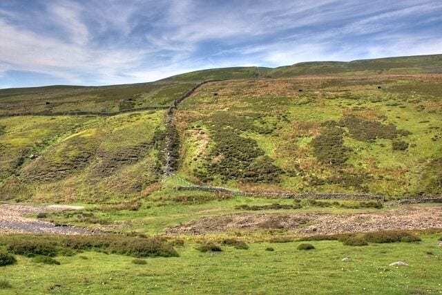 Wall Corner, North Gate Bottom Taken from the track on Smith Hill looking across Mill Gill otherwise known as Old Gang Beck.