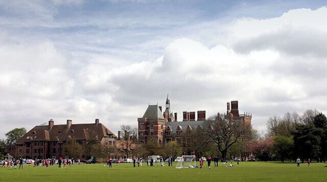 Kelham Hall. A Victorian Gothic building. Once a Theological Training Centre owned by The Monks of the Society of the Sacred Mission, now council offices (Newark & Sherwood District Council).