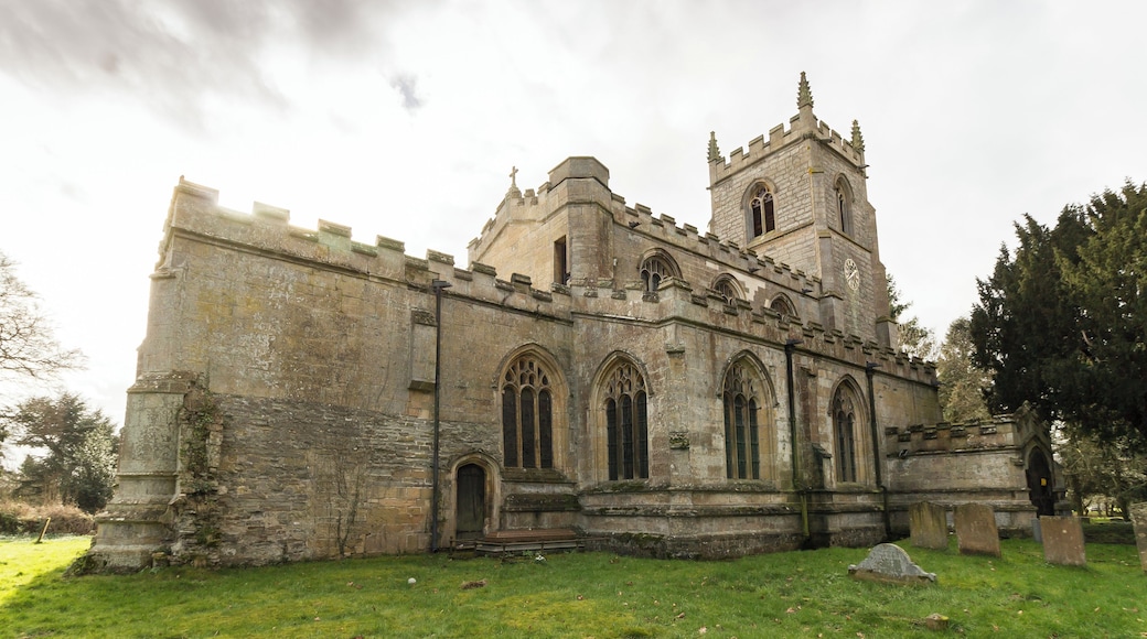 Pic by Jenny. The church dates from the 14th century onwards and is located in the grounds of Kelham Hall. It consists of a west tower, nave with north and south aisles and clerestory, north and south porches, chancel, and a south chancel Chapel (Lexington Chapel). The tower is of four stages and has crocketted pinnacles. It dates from the 15th century, although the base is older. All of the exterior is embattled. The nave is of three bays, mostly with 15th century windows. Both arcades date from the late 14th century. The roof is 19th century. The chancel screen is late perpendicular with elaborate tracery. There is also a parclose screen to the Lexington Chapel. The north porch is 15th century, with an original door. The south porch is similar but with a 19th-century door. This is currently not used. The chancel has a five-light late 15th century east window, with 19th C. stained-glass. To the south of the chancel is the Lexington Chapel which was built in 1723 and contains a freestanding monument to Robert Sutton Lord Lexington, d. 1723 and lady Lexington, d. 1703. The sculptures are by William Palmer. The font is probably the oldest piece in the church, dating from the 13th century with a later base, and a 19th century wooden conical cover. Most of the fittings are from the 19th century, but the octagonal timber pulpit has a 17th century moulded stem and base, although the upper part is much later. The church was restored in 1874 by Hodgson Fowler.