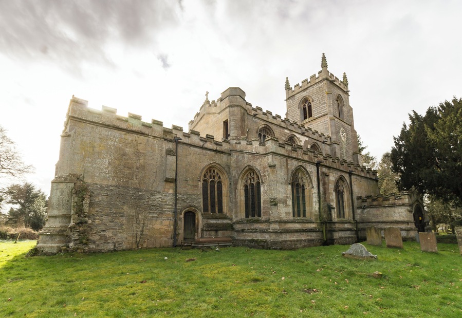Pic by Jenny. The church dates from the 14th century onwards and is located in the grounds of Kelham Hall. It consists of a west tower, nave with north and south aisles and clerestory, north and south porches, chancel, and a south chancel Chapel (Lexington Chapel). The tower is of four stages and has crocketted pinnacles. It dates from the 15th century, although the base is older. All of the exterior is embattled. The nave is of three bays, mostly with 15th century windows. Both arcades date from the late 14th century. The roof is 19th century. The chancel screen is late perpendicular with elaborate tracery. There is also a parclose screen to the Lexington Chapel. The north porch is 15th century, with an original door. The south porch is similar but with a 19th-century door. This is currently not used. The chancel has a five-light late 15th century east window, with 19th C. stained-glass. To the south of the chancel is the Lexington Chapel which was built in 1723 and contains a freestanding monument to Robert Sutton Lord Lexington, d. 1723 and lady Lexington, d. 1703. The sculptures are by William Palmer. The font is probably the oldest piece in the church, dating from the 13th century with a later base, and a 19th century wooden conical cover. Most of the fittings are from the 19th century, but the octagonal timber pulpit has a 17th century moulded stem and base, although the upper part is much later. The church was restored in 1874 by Hodgson Fowler.