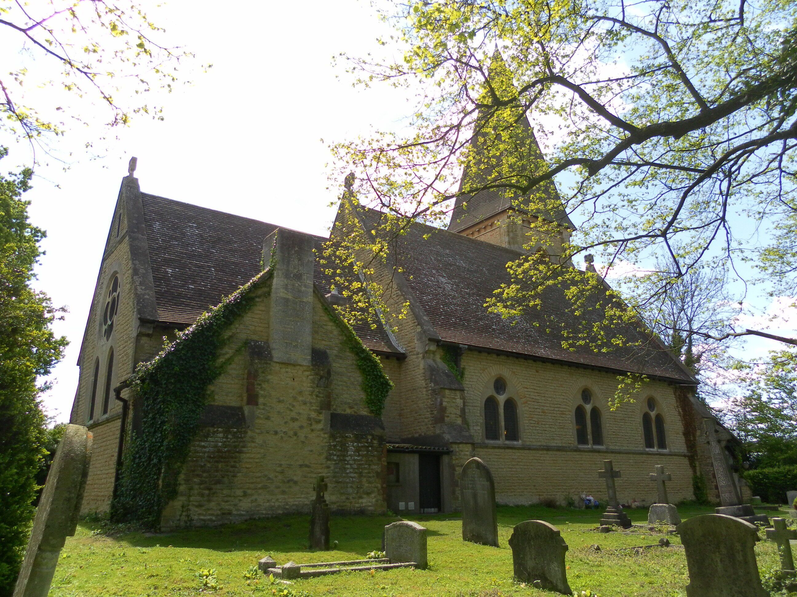 St Michael and All Angels Church, Lowfield Heath, Crawley, West Sussex, England. The former Anglican church in the former village of Lowfield Heath. Now a Seventh-Day Adventist Church. Listed at Grade II* by English Heritage (ref #363337)