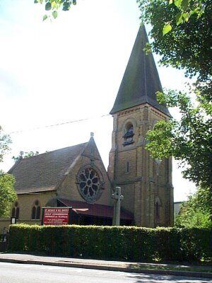 St Michael & All Angels Church. Church in historic village of Lowfield Heath. The church is approximately 500yds south of Gatwick Airport Runway, and little of the village remains. At the time of submission, no services were taking place in the church