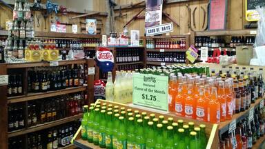 Lehman's Hardware Store in Kidron, Ohio. Over 300 kinds of Soda and 70 kinds of Rootbeer are available for purchase. Including Grape Nehi.