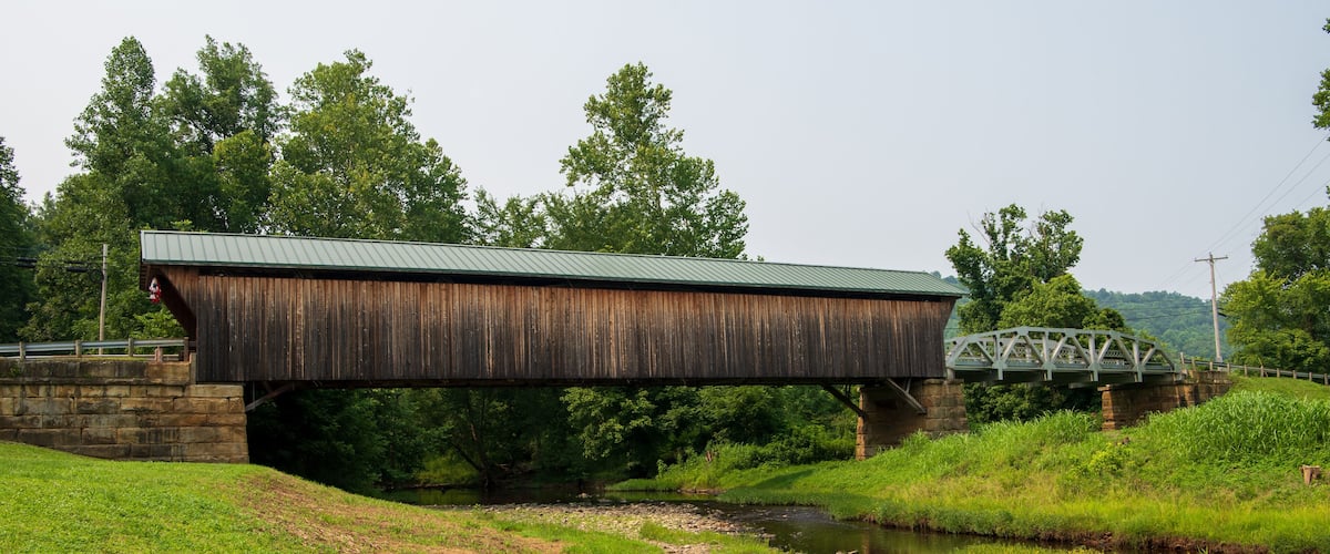 Otway Covered Bridge in Scioto County, Ohio