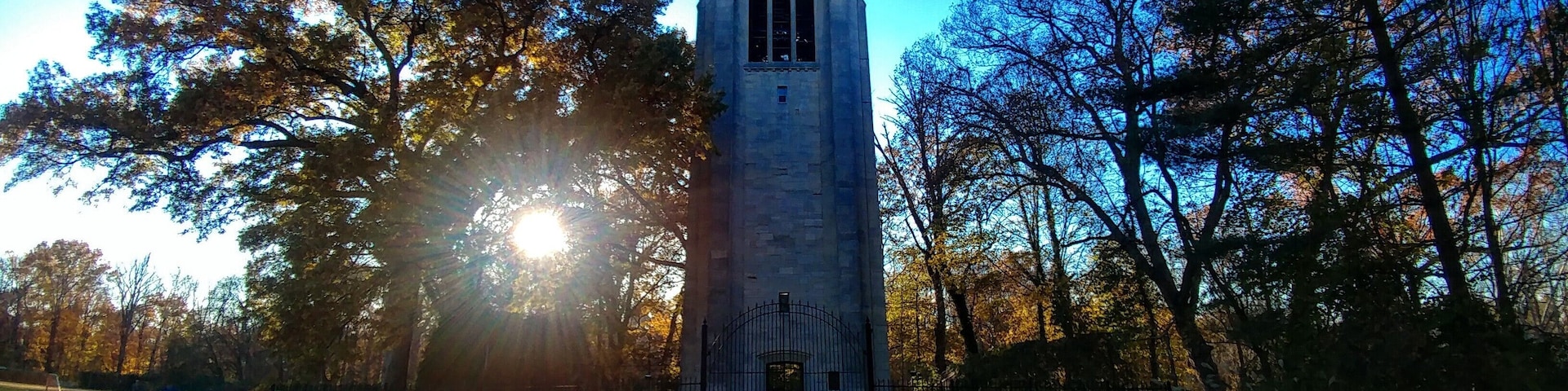 The Mary M. Emery Memorial Carillon in Dogwood Park, located in the Cincinnati suburb of Mariemont.