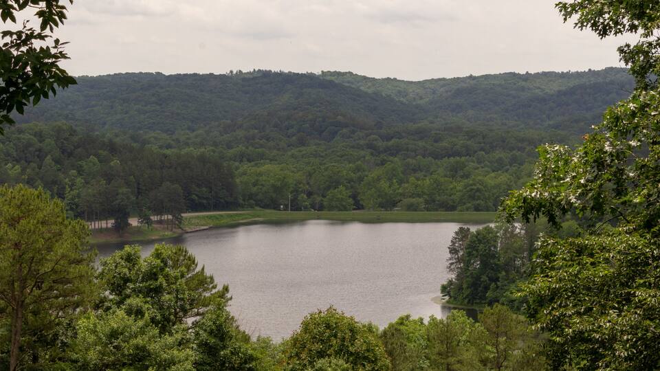 Lake Hope State Park from lodge