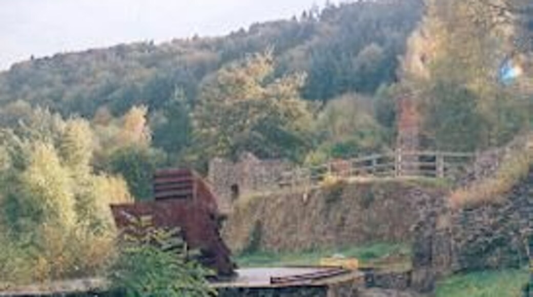 Rusting rails. Snailbeach Lead Mining Museum