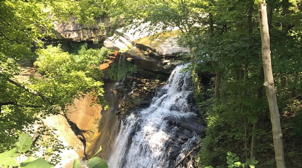 A short walk to a beautiful waterfall- Brandywine Falls in Cuyahoga Valley National Park.
