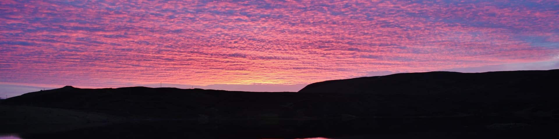 All quiet at the loch on a late December afternoon.