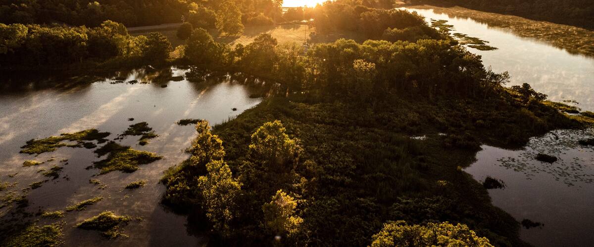 Little GreenLeaf Lake in Oklahoma at Sunrise