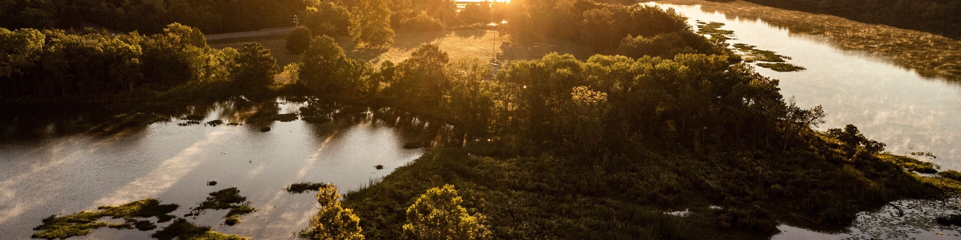 Little GreenLeaf Lake in Oklahoma at Sunrise
