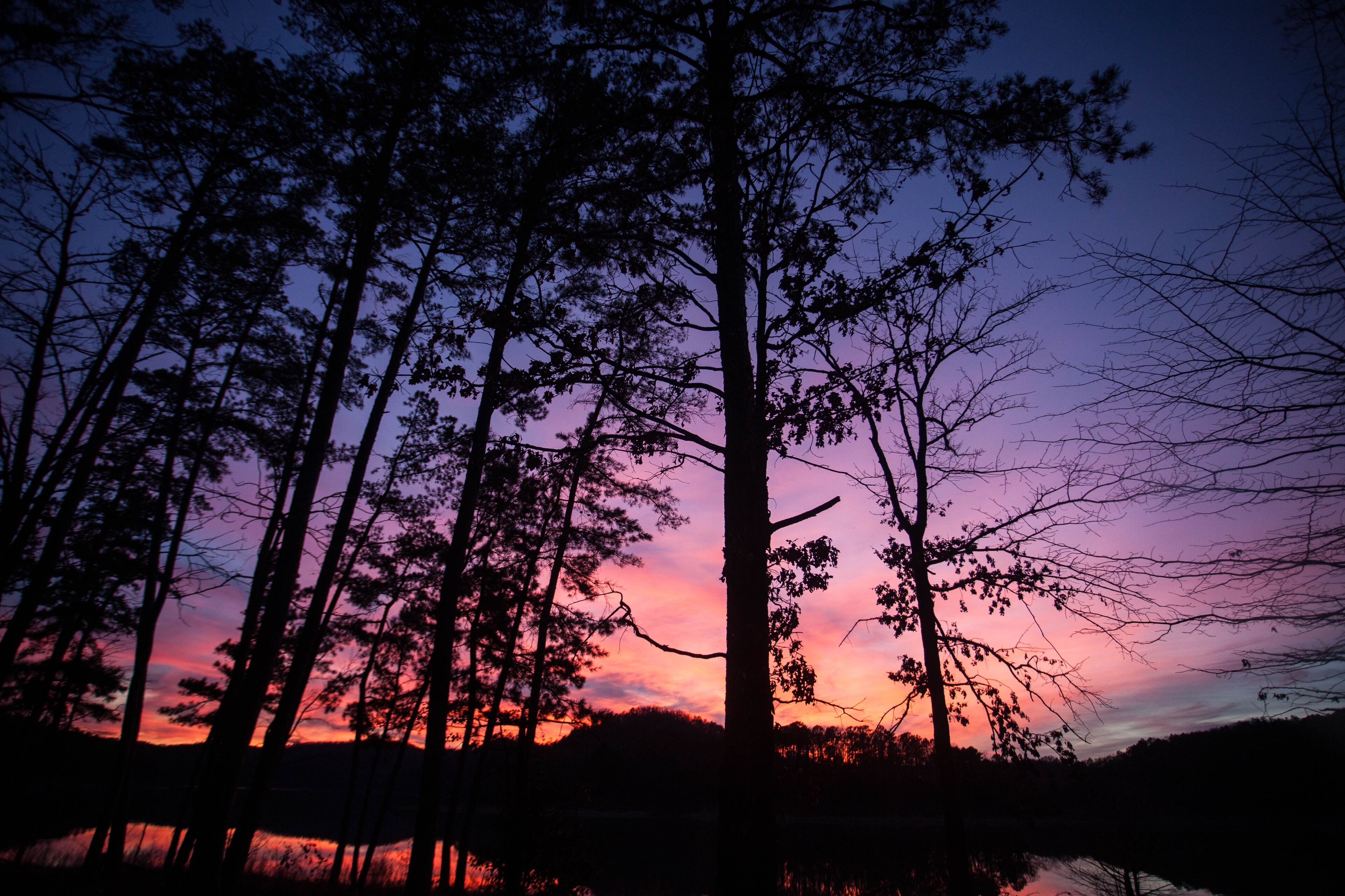 Sunset in the Oklahoma Mountains 