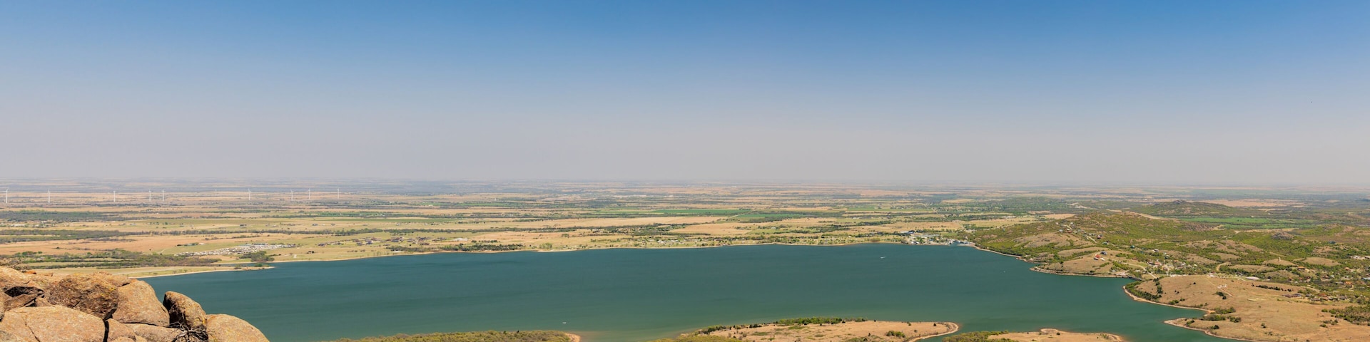 High angle view of the Medicine Park area