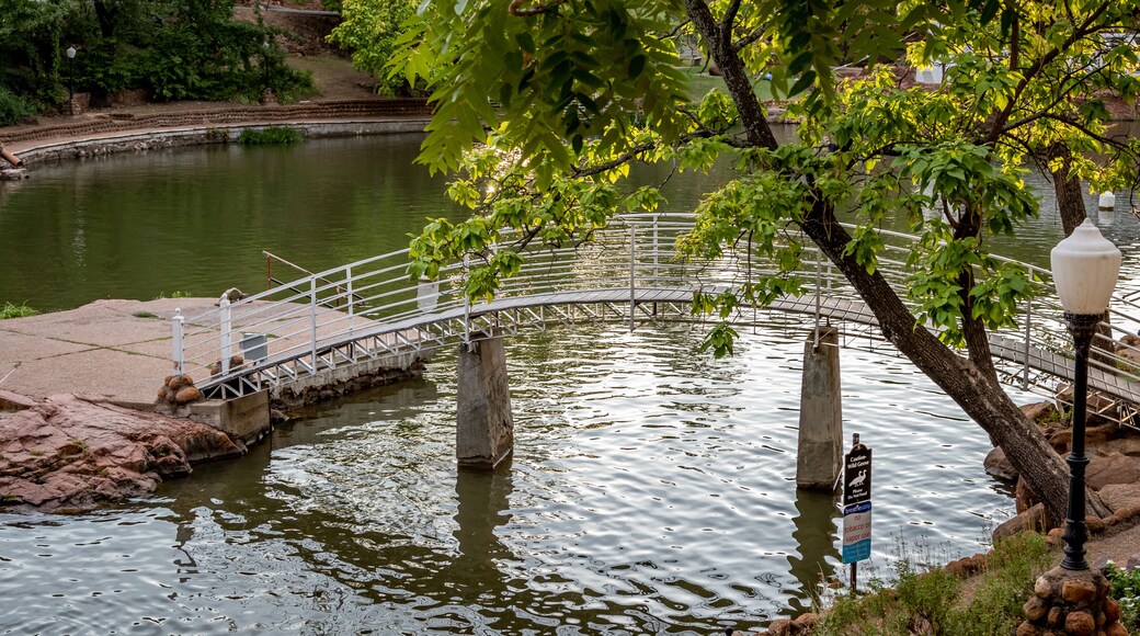Medicine Park in the Wichita Mountains. Medicen creek and the swimming area