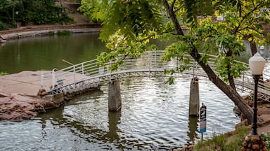 Medicine Park in the Wichita Mountains. Medicen creek and the swimming area