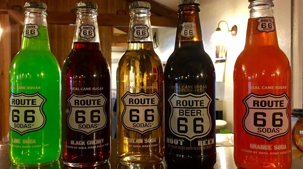 Soda available at this restaurant which is near Route 66.
#route66