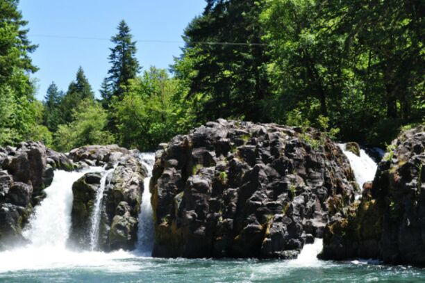 A beauty of a waterfall. Wildwood offers great swimming and rock jumping. Just off the road it's easy to find. 