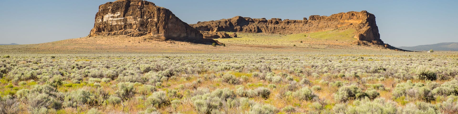 Oregon's Fort Rock ancient volcanic tuff ring, in the high desert near Bend