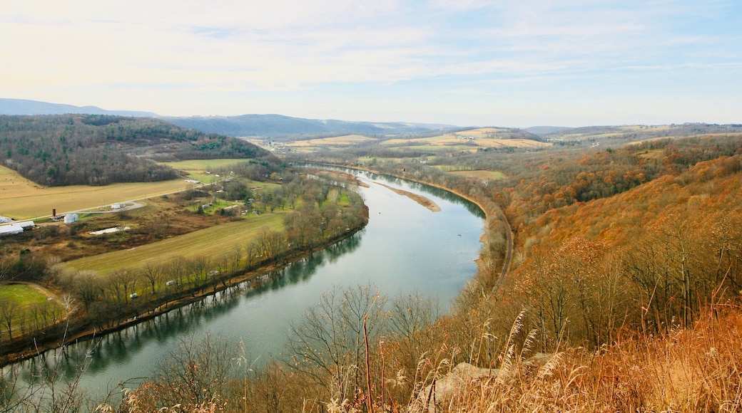 Susquehanna River on a bright sunny day in November. Pennsylvania