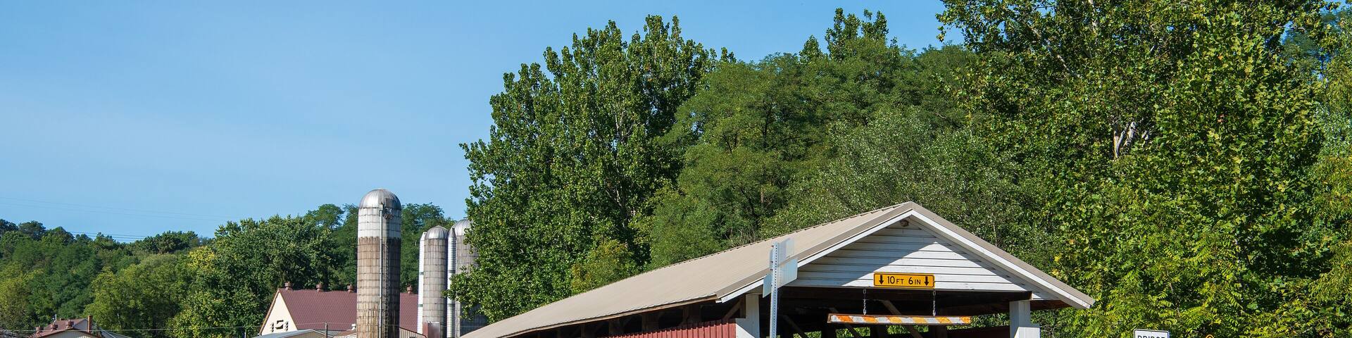 Jackson's Sawmill Covered Bridge in Lancaster County, Pennsylvania