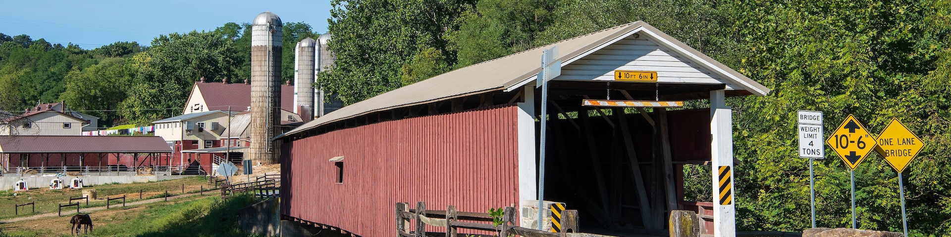 Jackson's Sawmill Covered Bridge in Lancaster County, Pennsylvania