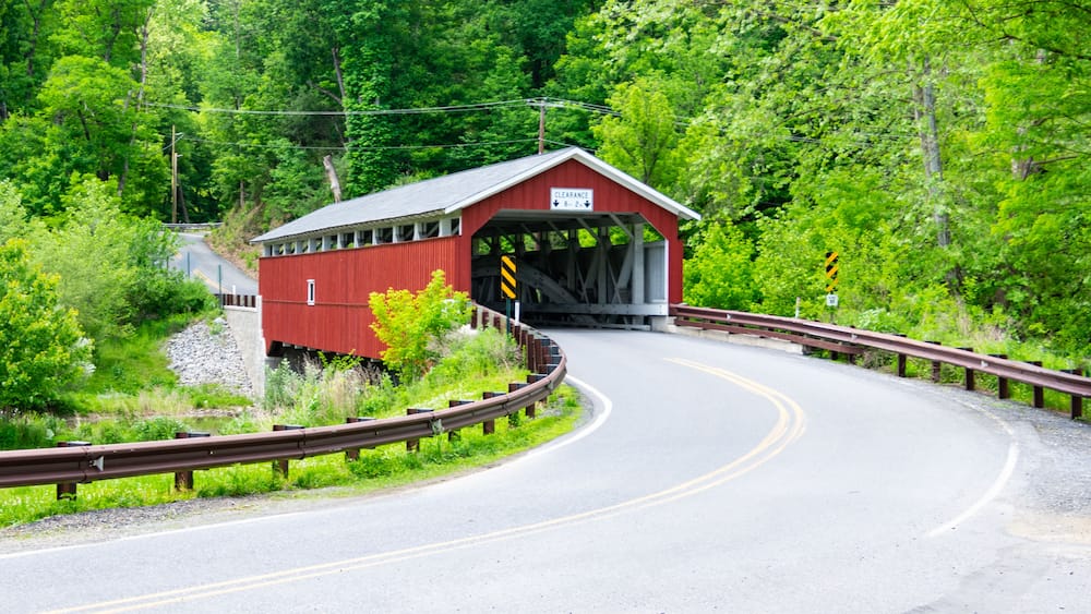 Schlicher's Covered Bridge in Lehigh Valley Pennsylvania