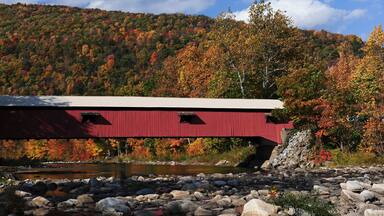 Firksville Covered Bridge in Autumn