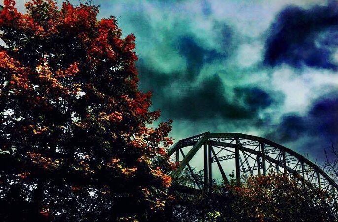 Random hike on a cool day.  Found myself fascinated with this late 1800s bridge at the confluence of the Clarion and Allegheny River.  Cool day.  Snapped with a free hand and an I-phone.  Had fun playing around  editing during election night.  Peace 