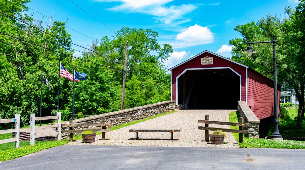 Kreidersville Covered Bridge in Lehigh Valley Pennsylvania