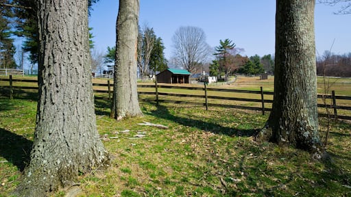 CNC6Y0 Barn and horse stables, Hidden Valley Farm at Ridley Creek State Park, Pennsylvania, USA