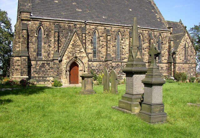 All Saints' Church and monuments, Roberttown, Liversedge This church is one of several churches built in the Spen valley thanks to the efforts of the Rev. Hammond Roberson. He bought the land for Roberttown church, but died before the building was complete. The church was consecrated on 24 Sep 1845. A school and parsonage were also built.
