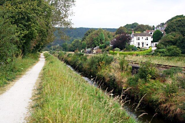 Rundles Walk The footpath is known as Rundles Walk. It parallels the Luxulyan River which has fairly obviously been straightened and on the other side of the river is the Newquay Branch Railway Line.