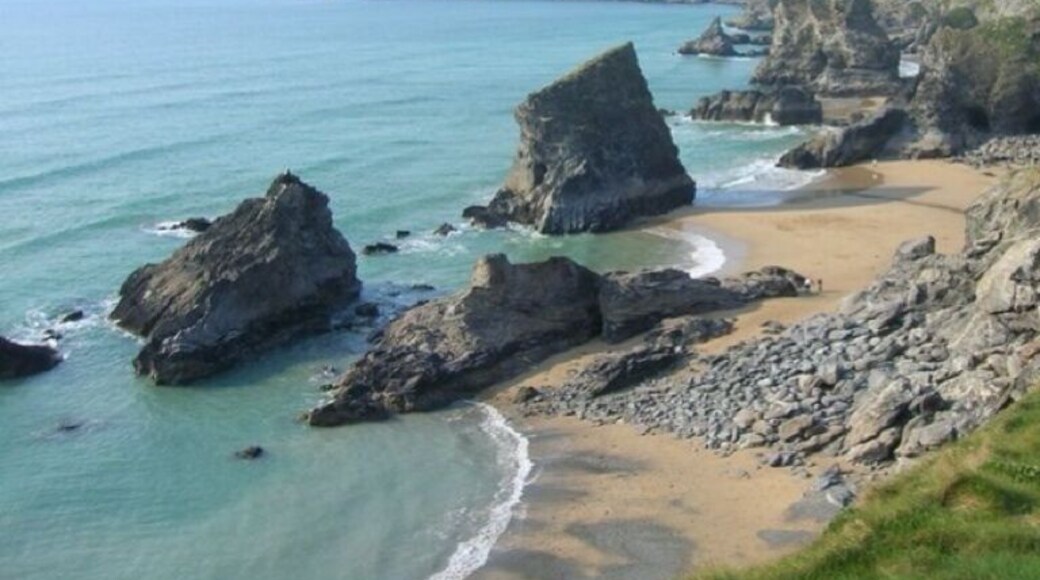 A classic view of Bedruthan steps #beach