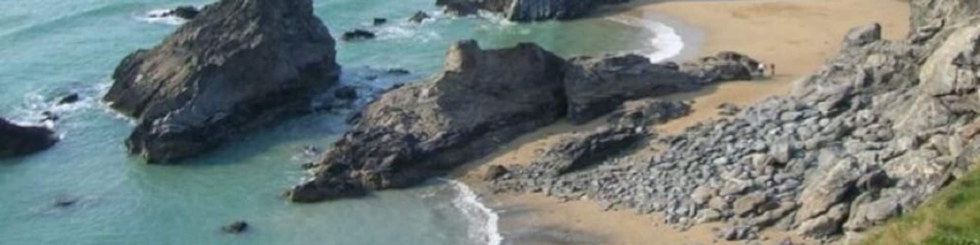 A classic view of Bedruthan steps #beach