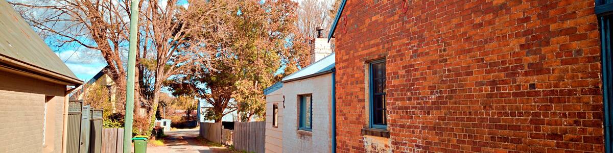 Back alley in Braidwood, NSW, Australia.