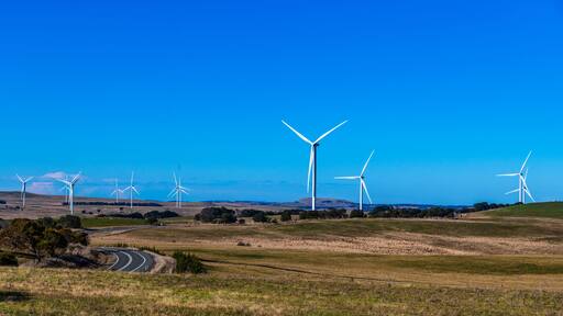Crookwell Wind Farm and countryside