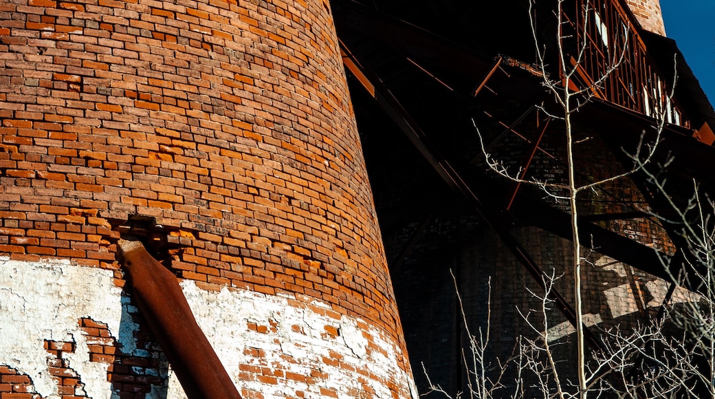 Brick Smokestacks - Abandoned Westmoreland Glass Company - Jeannette, Pennsylvania