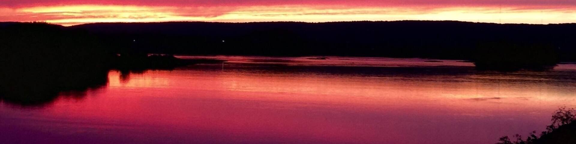 Dusk at Susquehanna river (cell phone capture)