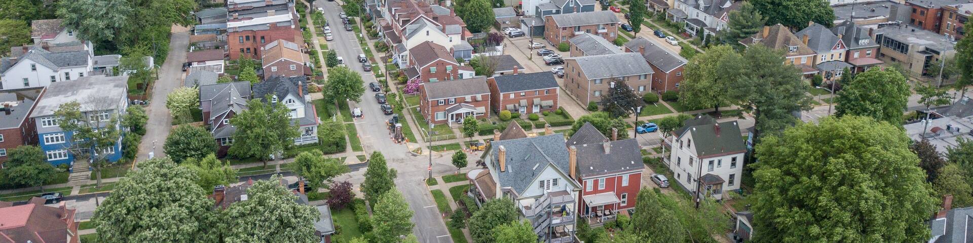 Aspinwall Pennsylvania Aerial Skyline cityscape