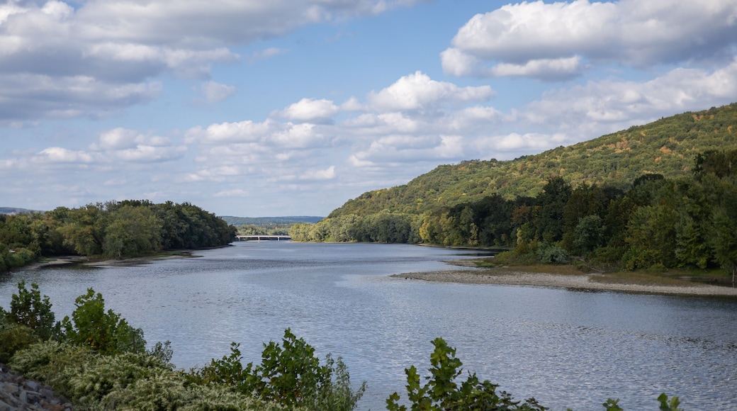 Susquehanna River Landscape with Forested Hills in Pennsylvania