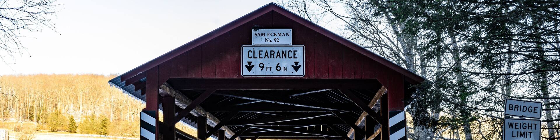 Sam Eckman Covered Bridge in Columbia County, Pennsylvania