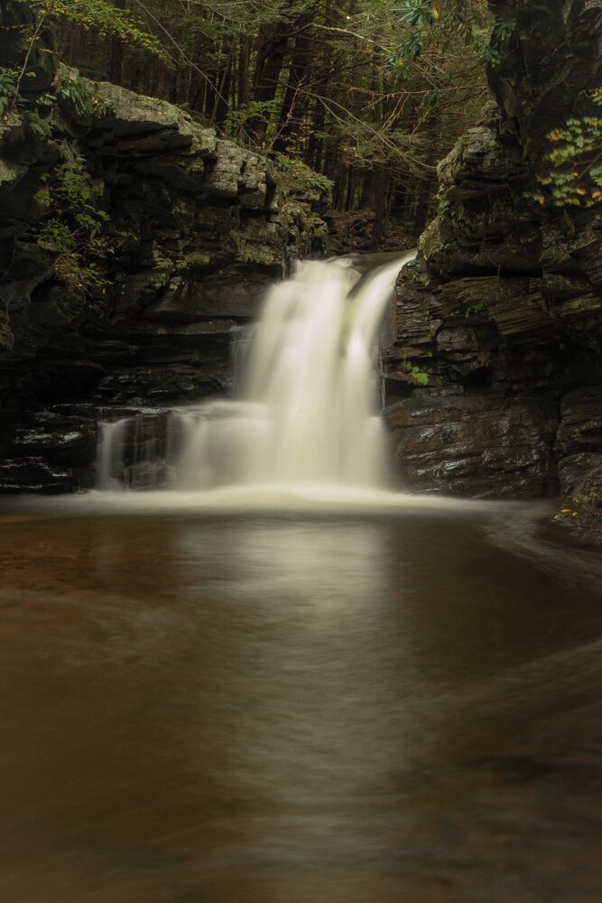 Rattlesnake creek falls off of route 502 in Springbrook, Pennsylvania.  #greatoutdoors