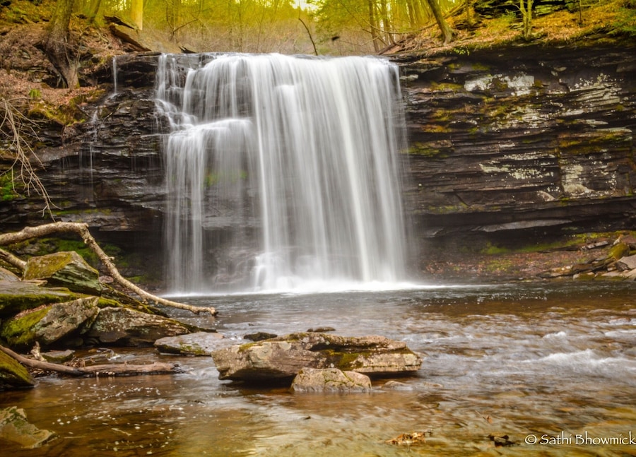 Ricketts Glen harbors Glens Natural Area, a National Natural Landmark. Take the Falls Trail and explore the Glens, which boasts a series of wild, free-flowing waterfalls, each cascading through rock-strewn clefts in this ancient hillside. The 94-foot Ganoga Falls is the highest of 22 named waterfalls. Old growth timber and diverse wildlife add to the scenic area. Ricketts Glen State Park is one of the most scenic areas in Pennsylvania. #rickettsglen #rickettsglenstatepark #pennsylvania #summertravels #summer #summerhikes #waterfall #waterfalls #igwaterfalls #nature #naturegram #flowingwater #igmyshot #ig_newtag #ignature #hiking #hikingadventures #nikonphotography ##nikontop #topshots #nikonphoto #nikonphotographers #picoftheday #travelgirl #travelblog #travelbloggers #TakeAhike